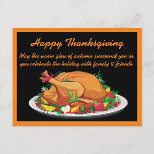 Glad hjärtlig Thanksgivinghälsning Vykort