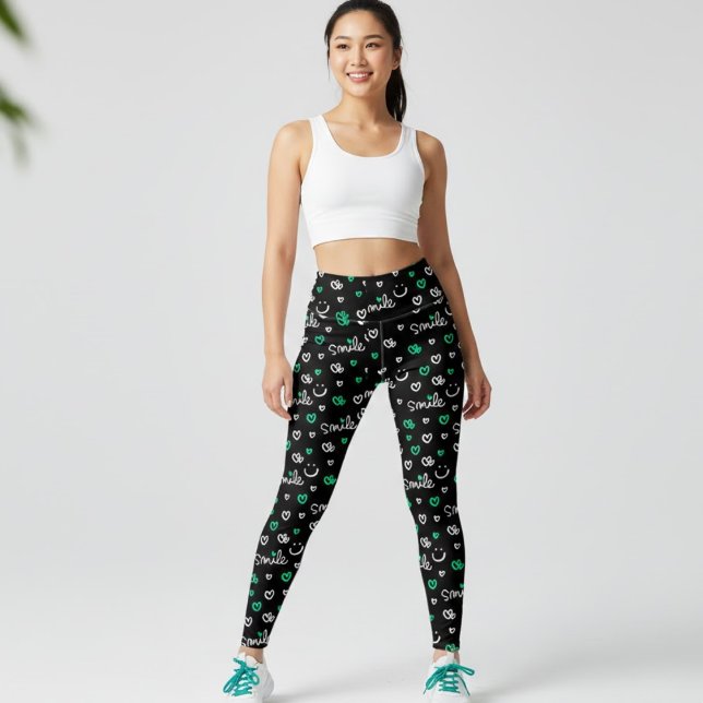 Glad & Hjärttryck Leggings för Kvinnor (Skapare uppladdad)