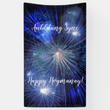 Glad Hogmanay Auld Lang Syne Fyrverkerier