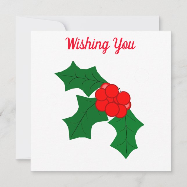 Glad högtidskort julkort (Framsida)