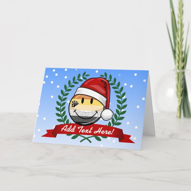 Glad Holiday Gay Bear Pride Flagga Helgkort (Framsida)