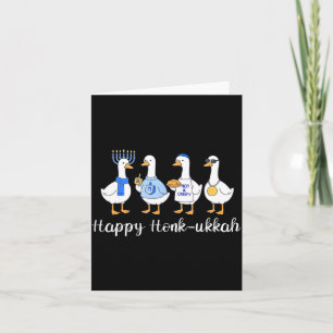 Glad Honkukkah Hanukkah Rolig Chanukah Judisk Fest Kort
