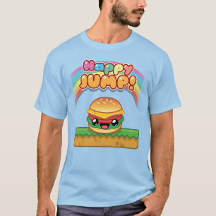 Glad Hoppa Burger Titel Stil T Shirt