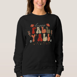 Glad höst alla Groovy Retro höst Thanksgiving T Shirt