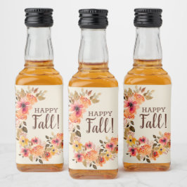 Glad höst Höstblomma Svävande Mini Spritflaskor Etikett