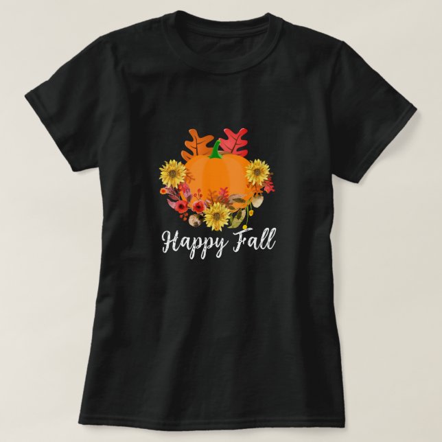 Glad höst Unisex  T Shirt (Design framsida)