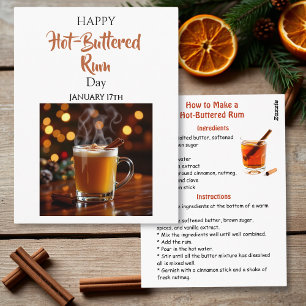 Glad Hot-Buttered Rom Dag 17 januari Vykort