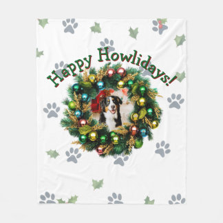 Glad Howlidays Foto Bild Fleecefilt