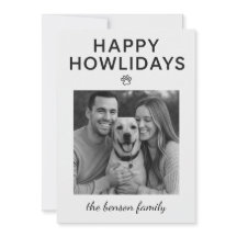 Glad Howlidays Hund Julkort 