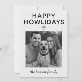 Glad Howlidays Hund Julkort 