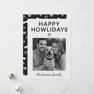 Glad Howlidays Hund Julkort