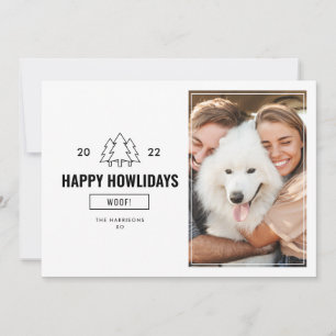 Glad Howlidays Hundfamiljefoto 2022 Julkort