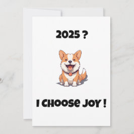 Glad hund 2025? JAG VÄLJER GLÄDJE Kort