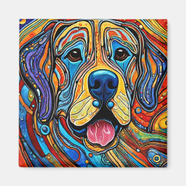 Glad Hund Magnet