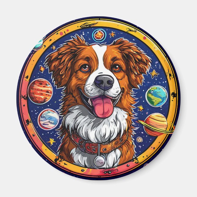 Glad hund magnet (Framsidan)
