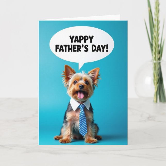 Glad Hund Porträttkort Kort (Framsida)