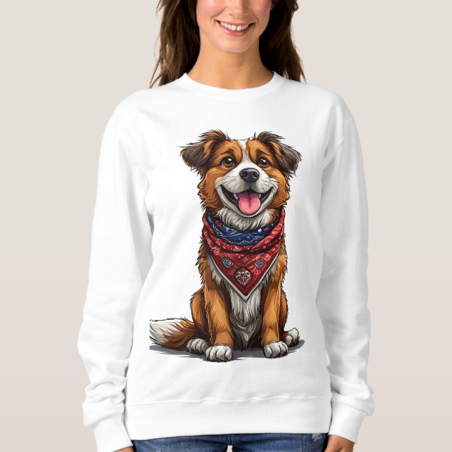 Glad hund t shirt (Framsida)