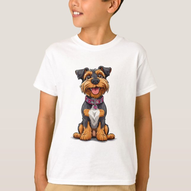 Glad hund t shirt (Framsida)