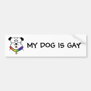Glad hundbildekal bildekal