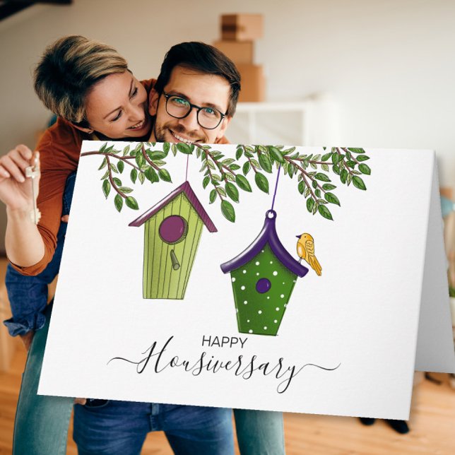 Glad husårsdag husårsdag rekommendation kort (Skapare uppladdad)