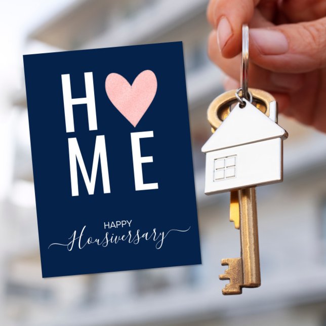 Glad husjubileum husjubileum rekommendationskort kort (Skapare uppladdad)