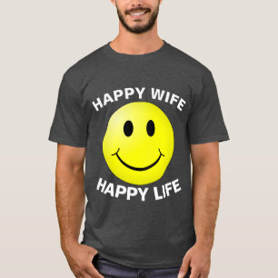 GLAD HUSTRU GLATT LIV, Roliga Herr-T-shirts T Shirt