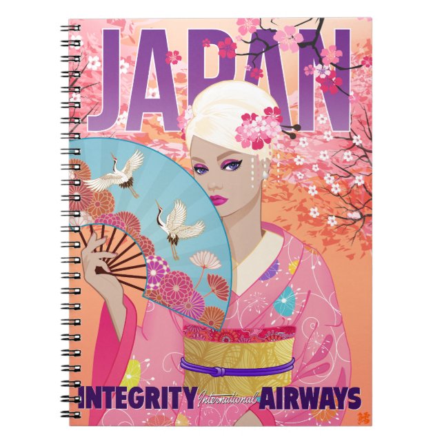 Glad i Japan liten anteckningsbok (Framsidan)