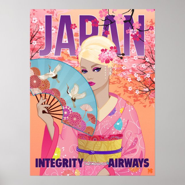 Glad i Japan Poster (Framsidan)