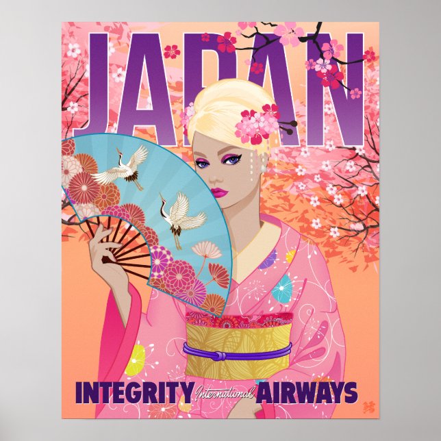 Glad i Japan Small Poster (Framsidan)