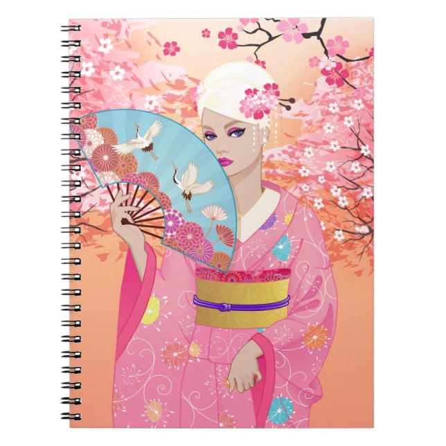 Glad i Japan spiral anteckningsbok (Framsidan)