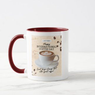 glad internationell kaffedag mugg