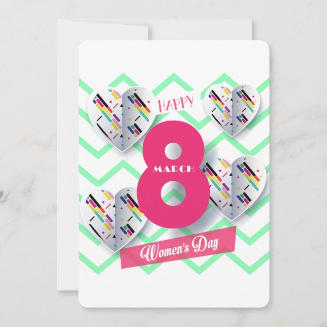 Glad internationella kvinnodagen! 8 mars Internati Julkort (Framsida)
