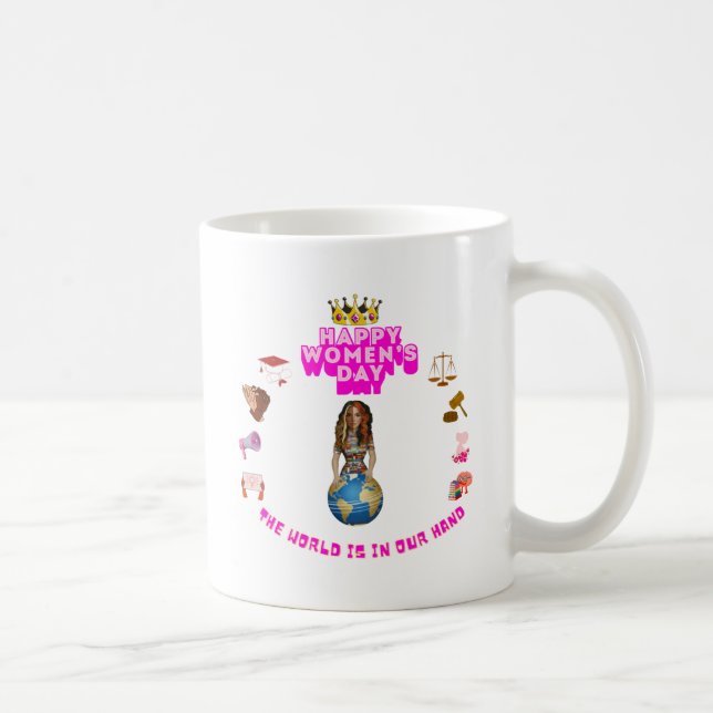 Glad Internationella Kvinnodagen Kaffemugg (Höger)