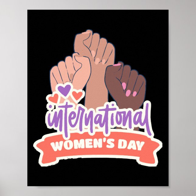 Glad Internationella Kvinnodagen Poster (Framsidan)
