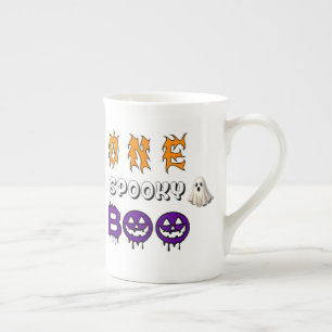 Glad Jack O Lantern med Halloween-godis hög Benporslin Mugg