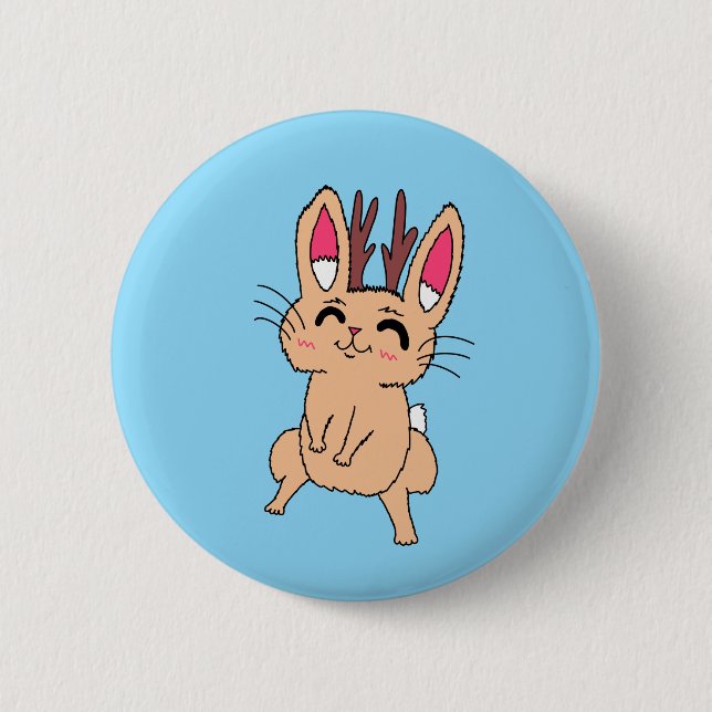 Glad Jackalope  Knapp (Framsida)