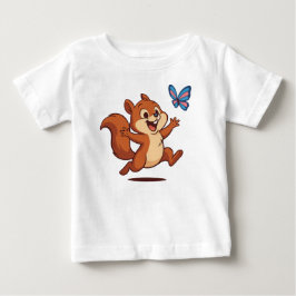 Glad jakt – Glad ekorre & Fjäril T Shirt