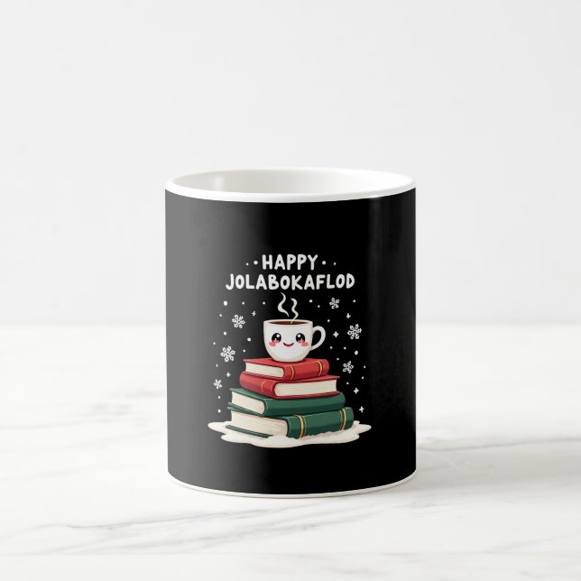 Glad Jolabokaflod Familjehögtidsgåva Kaffemugg (Center)