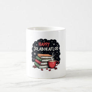Glad Jolabokaflod Familjehögtidsgåva Kaffemugg
