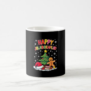 Glad Jolabokaflod Familjehögtidsgåva Kaffemugg