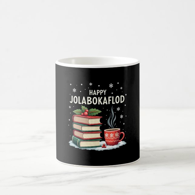 Glad Jolabokaflod Familjehögtidsgåva Kaffemugg (Center)