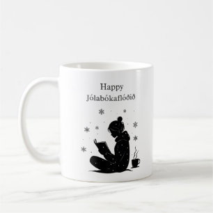 Glad Jolabokaflod – Isländsk bokflod present Kaffemugg