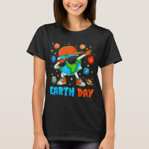 Glad jordens dag 2026 Jord Planet Dab Miljö T Shirt