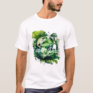 Glad jordens dag firande 2026 t shirt