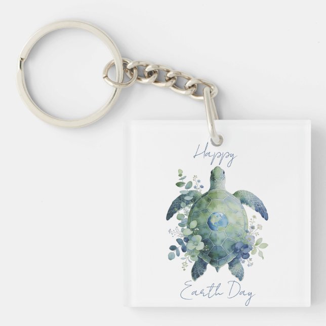 Glad jordens dag Sköldpaddsdesign (Framsidan)