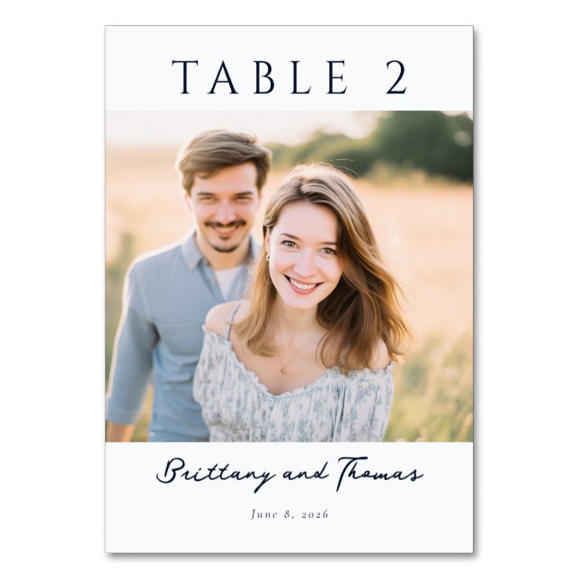 Glad jordton casual foto bordsnummer (Framsidan)