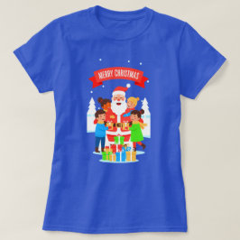 GLAD JUL 2525 KVINNLIG BAS T-SHIRT
