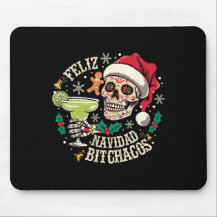 Glad jul Achos Rolig Dödskalle Spanska God Jul Musmatta