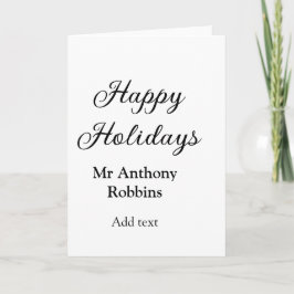 Glad jul add namn datum år enkel minimChri Kort