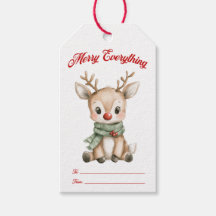 Glad jul allting presentkortsetikett
